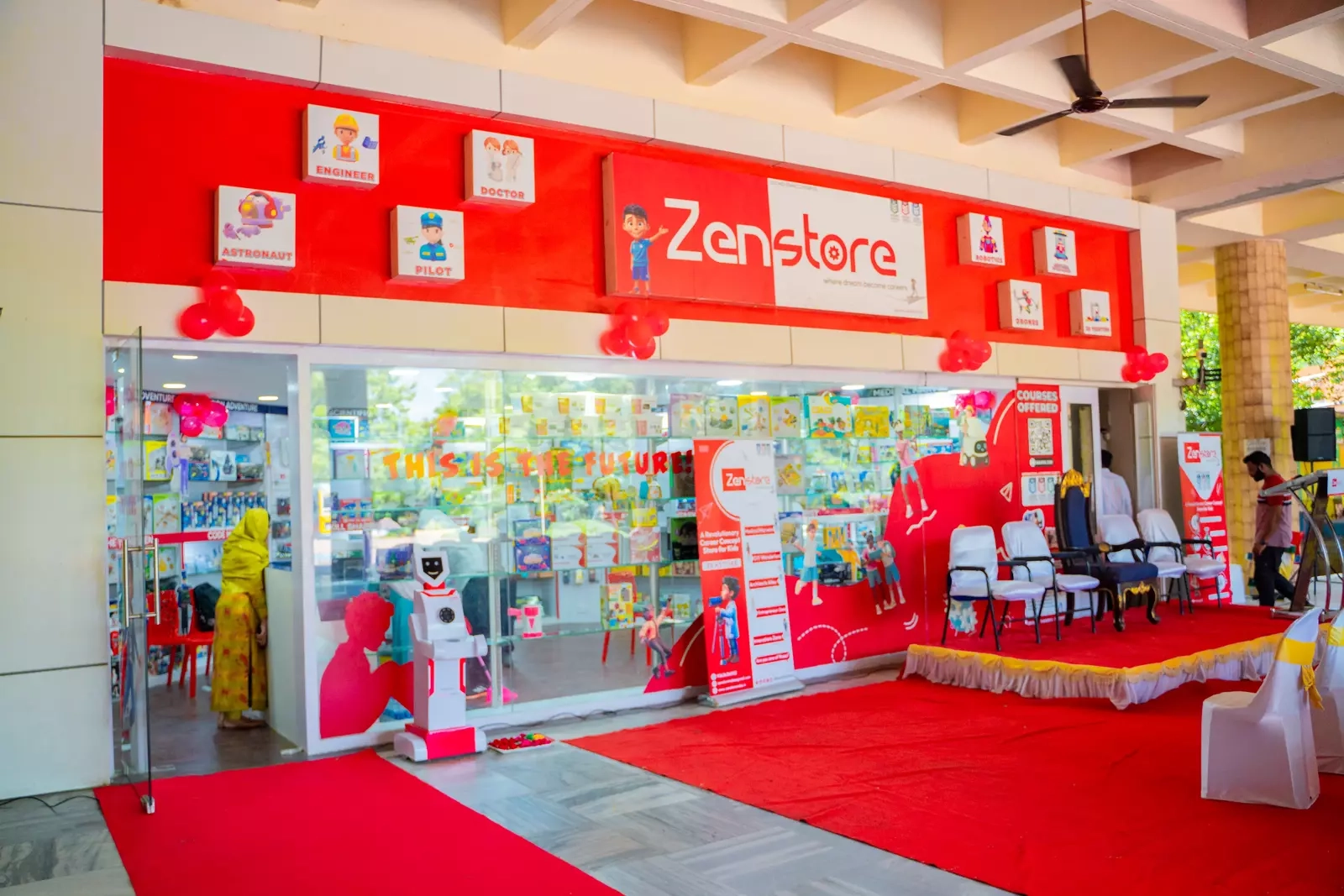 Inside view of ZenStore Chennai career concept store flagship branch