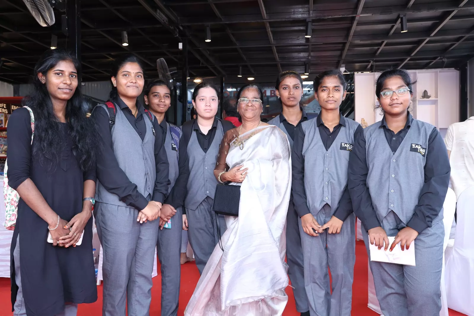 Inauguration guests and students