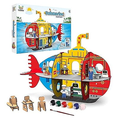DIY Submarine Playset Doll House DIY Submarine Playset Doll House
