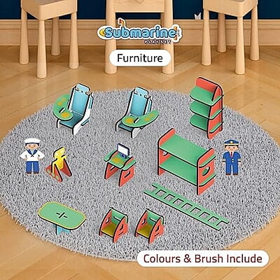 DIY Submarine Playset Doll House DIY Submarine Playset Doll House